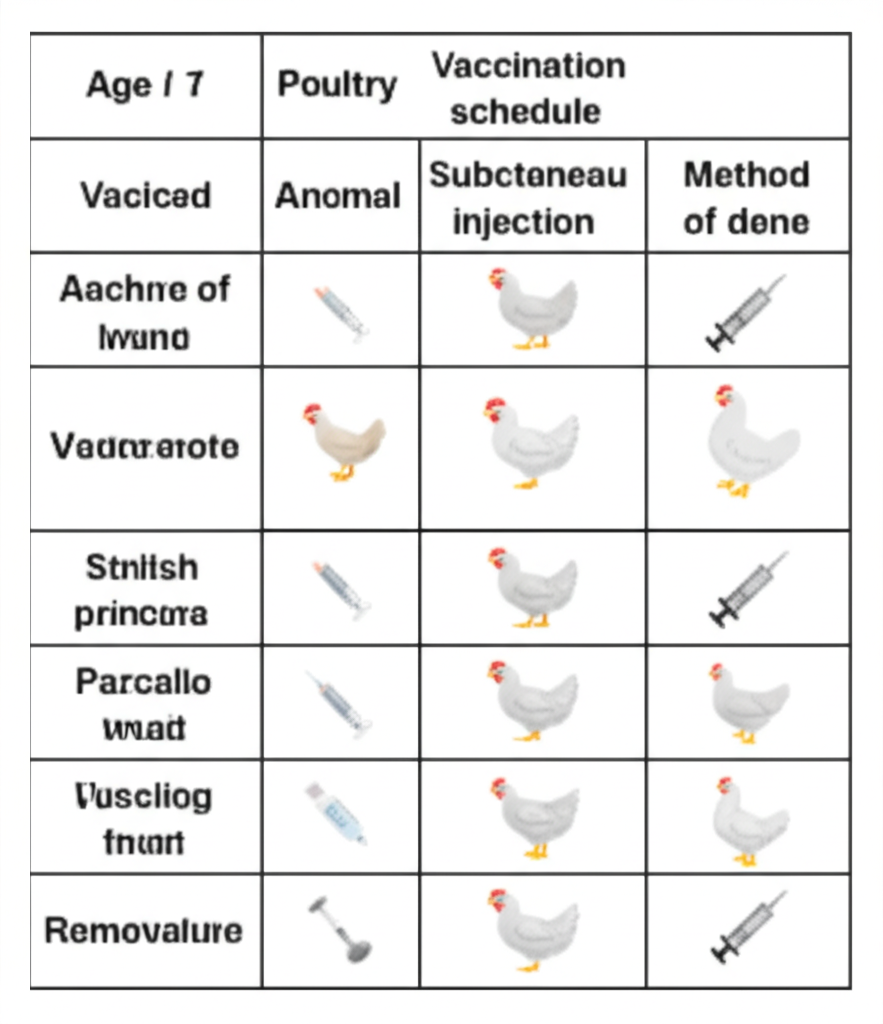 برنامه واکسیناسیون استاندارد مرغ گوشتی